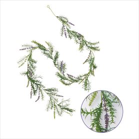 ラベンダー造花ガーランド