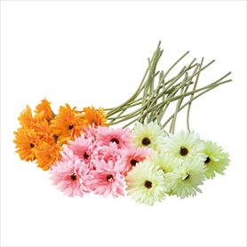ガーベラスプレー24本セット57cm　(造花)