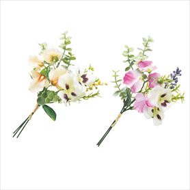 パンジーミニ造花ブーケ26cm