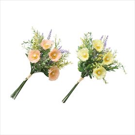 スプリングポピー造花ブーケ38cm