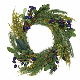 グリーンリース40cm　(造花)