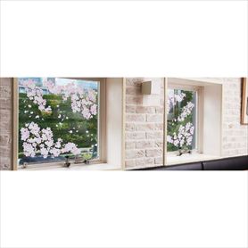 ウィンドウステッカー桜 