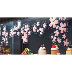 ウィンドウシールステッカー さくら花びら 