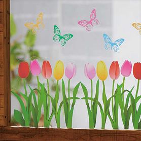 ウインドウステッカー チューリップ