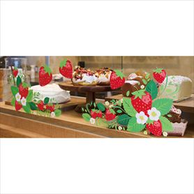 ウインドウシール いちご