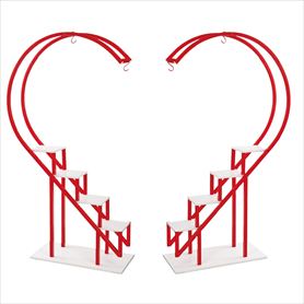 2台セット ハート型ディスプレイラック［ストエキオリジナル］