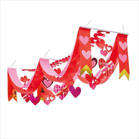 リボンハートバレンタイン2連ペナント