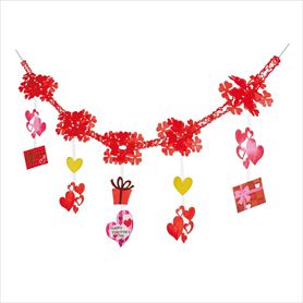 ハートフルバレンタインガーランド