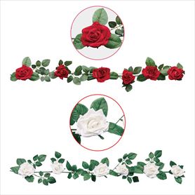 ベルベットローズガーランド(造花)