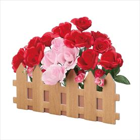 ローズ垣根アレンジ