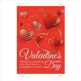 ハッピーバレンタインデー タペストリー