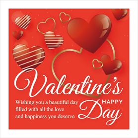 10枚 ハッピーバレンタインデー テーマポスター