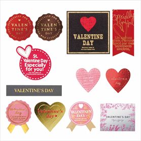 バレンタインデーギフトシール