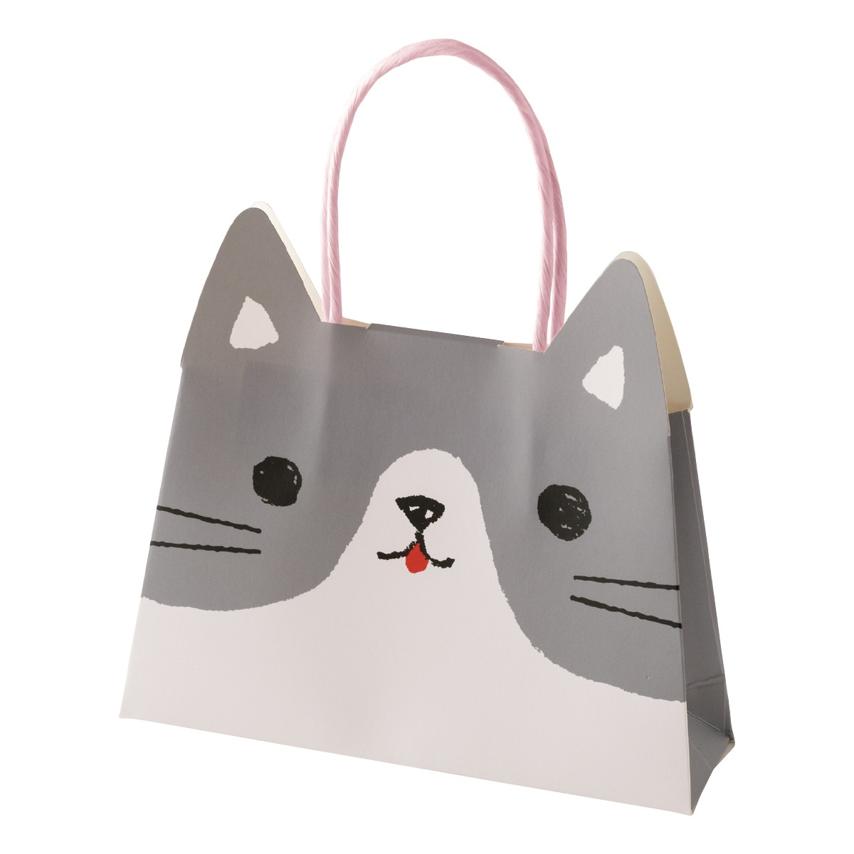 20枚 フラップペーパーバッグ ねこ