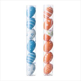 6個 カラフルエッグオーナメントセット