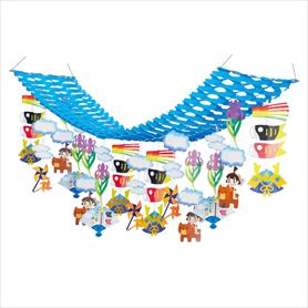 金太郎とこいのぼりプリーツハンガー(こどもの日)