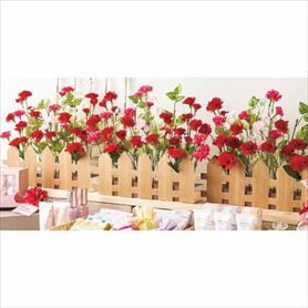 カーネーション垣根アレンジ(造花)