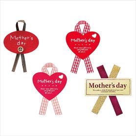 30枚 母の日リボン付きシール