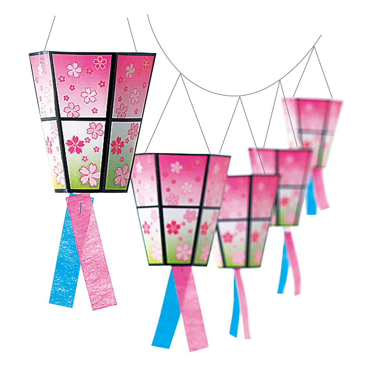 5連ミニぼんぼり