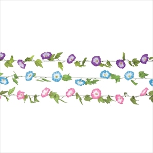 あさがお造花ガーランド