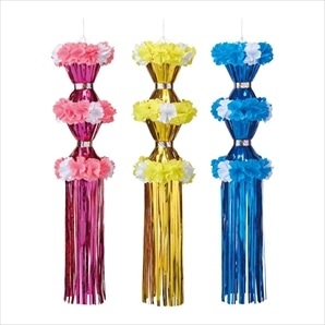 メッキ2連ツヅミ吹き流し120cm