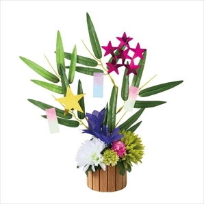 七夕飾りスタンドアレンジ