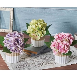 あじさい造花ポット［ストエキオリジナル］