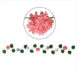 3本 あじさい造花ガーランド