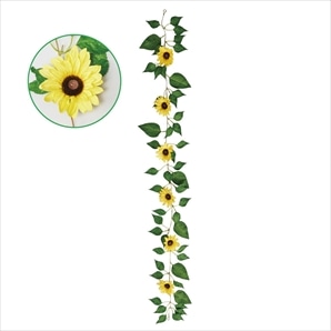 ひまわり造花ガーランド シンプル