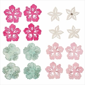 トロピカルフラワーパーツ16個セット