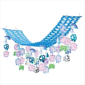 てるてるあじさいプリーツハンガー