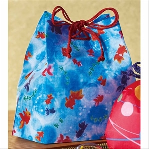 【20枚】 エーワン 不織布ギフトバッグ 信玄袋 金魚