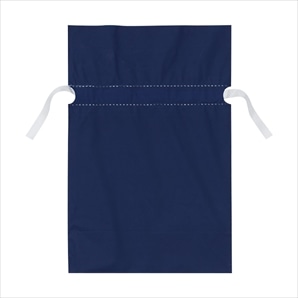 20枚 梨地リボン付きギフトバッグ ネイビー