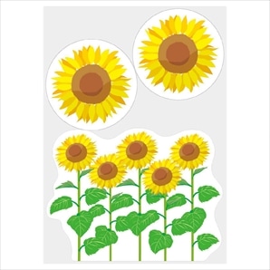 ウインドウステッカー ひまわり
