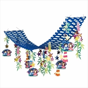 七夕吹き流しプリーツハンガー