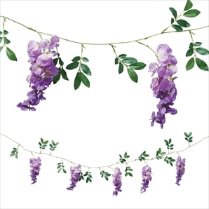 藤ガーランド 造花 長さ180cm
