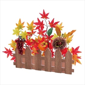 秋の味覚垣根アレンジ(造花)