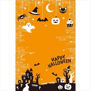 バックグラウンドシート ハロウィンレンガ145x220cm