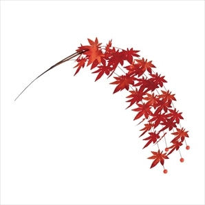 2本 紅葉造花シダレスプレー100cm