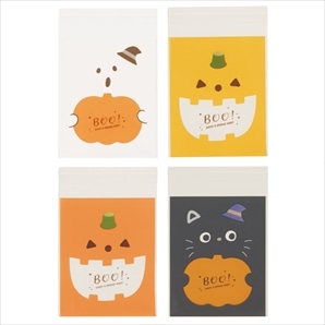 30枚 テープ付きクリアバッグ ハロウィン