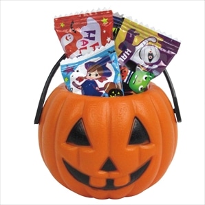 120個 ハロウィン パンプキンミニバケツ(キャンディ入り)