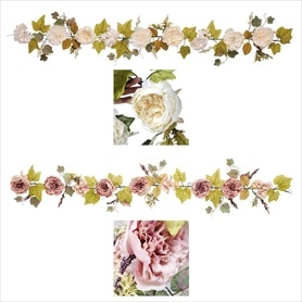 キャベッジローズガーランド140cm（造花）