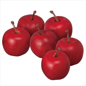 6個 マルシェアップル直径3.5cm