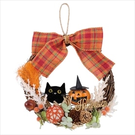 ハロウィンリース23cm (造花)
