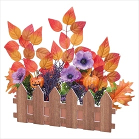 ハロウィン垣根アレンジ