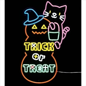 LEDハロウィンネオンライト 幅39×高さ66cm