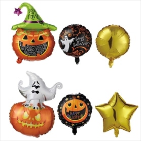 5個 ハロウィンバルーンセット