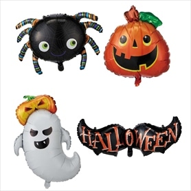4個 ハロウィンバルーンセット