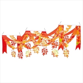 プリント紅葉2連ペナント