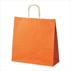 【50枚】 手提げ紙袋 オレンジ
